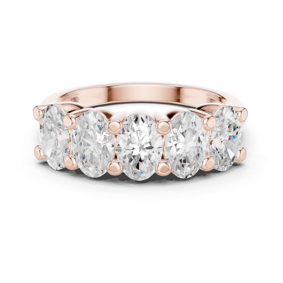 Sunflower Fields Lab Grown Diamond Three Stone Band