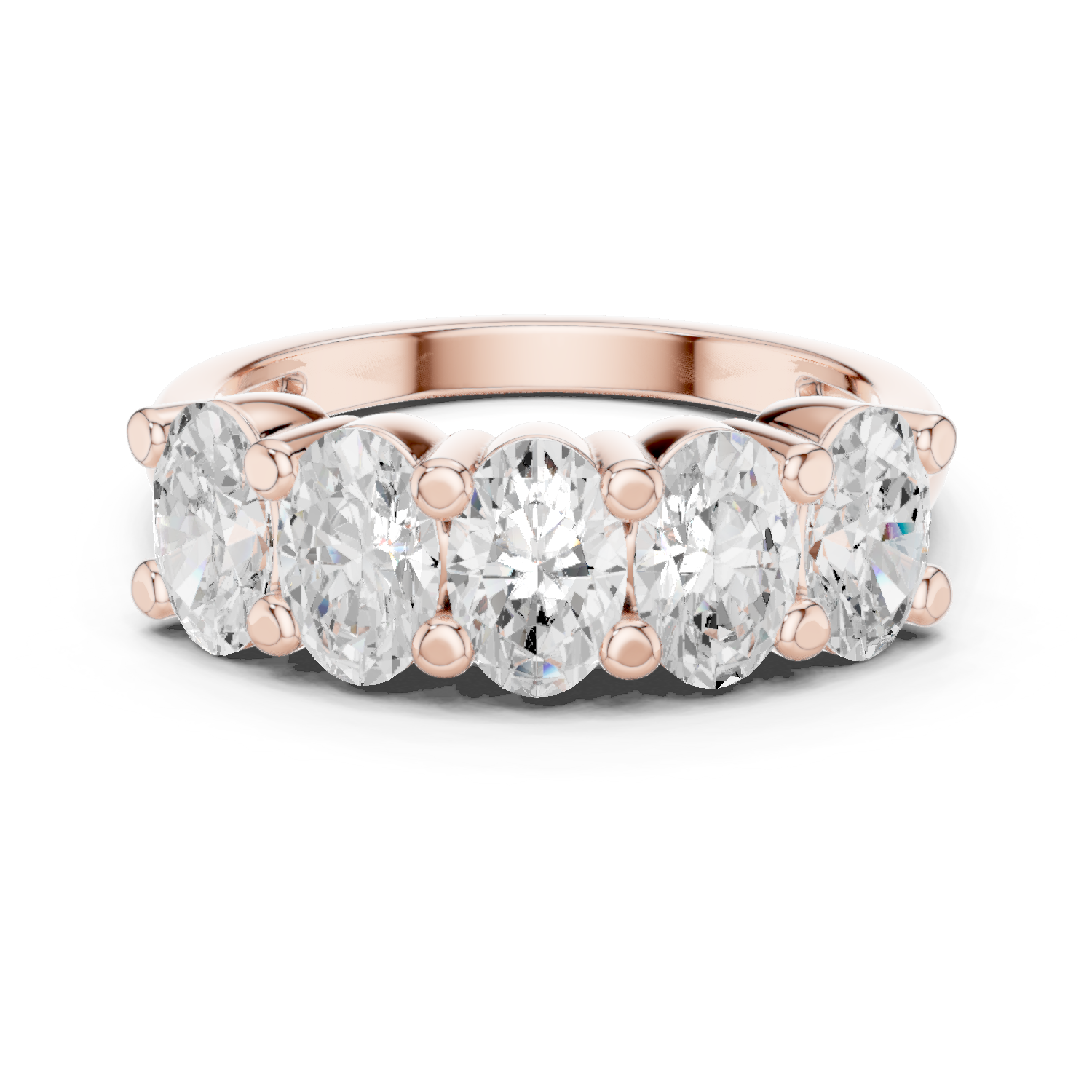 Sunflower Fields Lab Grown Diamond Three Stone Band
