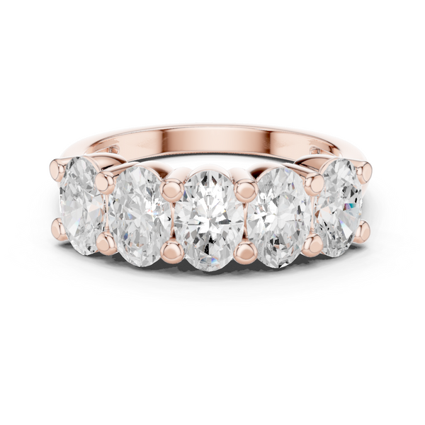 Sunflower Fields Lab Grown Diamond Three Stone Band
