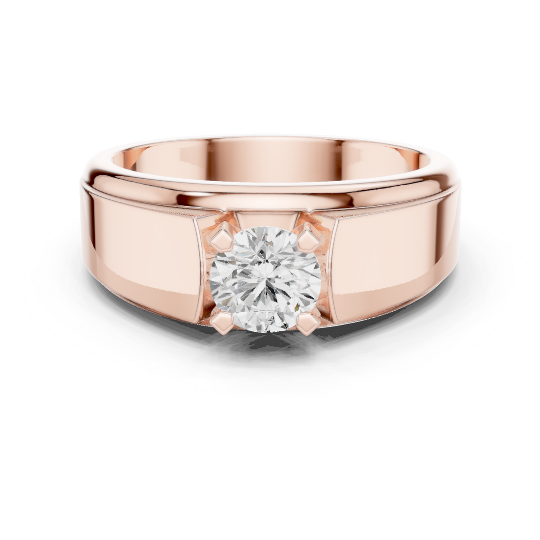 Classic 0.8 ct Round Solitaire Lab Grown Diamond Ring