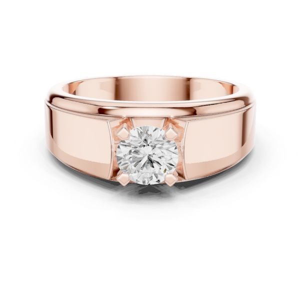 Classic 0.8 ct Round Solitaire Lab Grown Diamond Ring