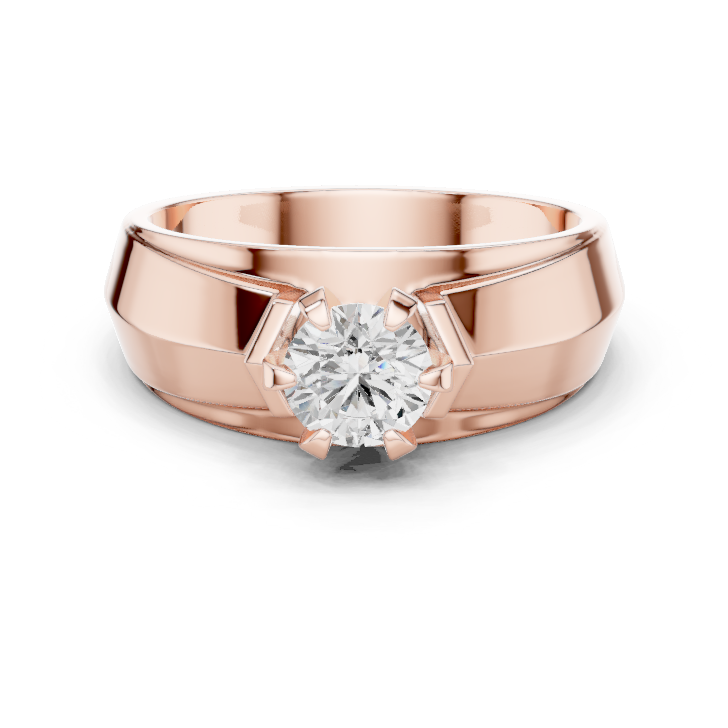 Luminous 0.8 ct Round Diamond Solitaire