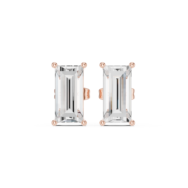 3.71ct Baguette Straight Lab Grown Diamond Earring