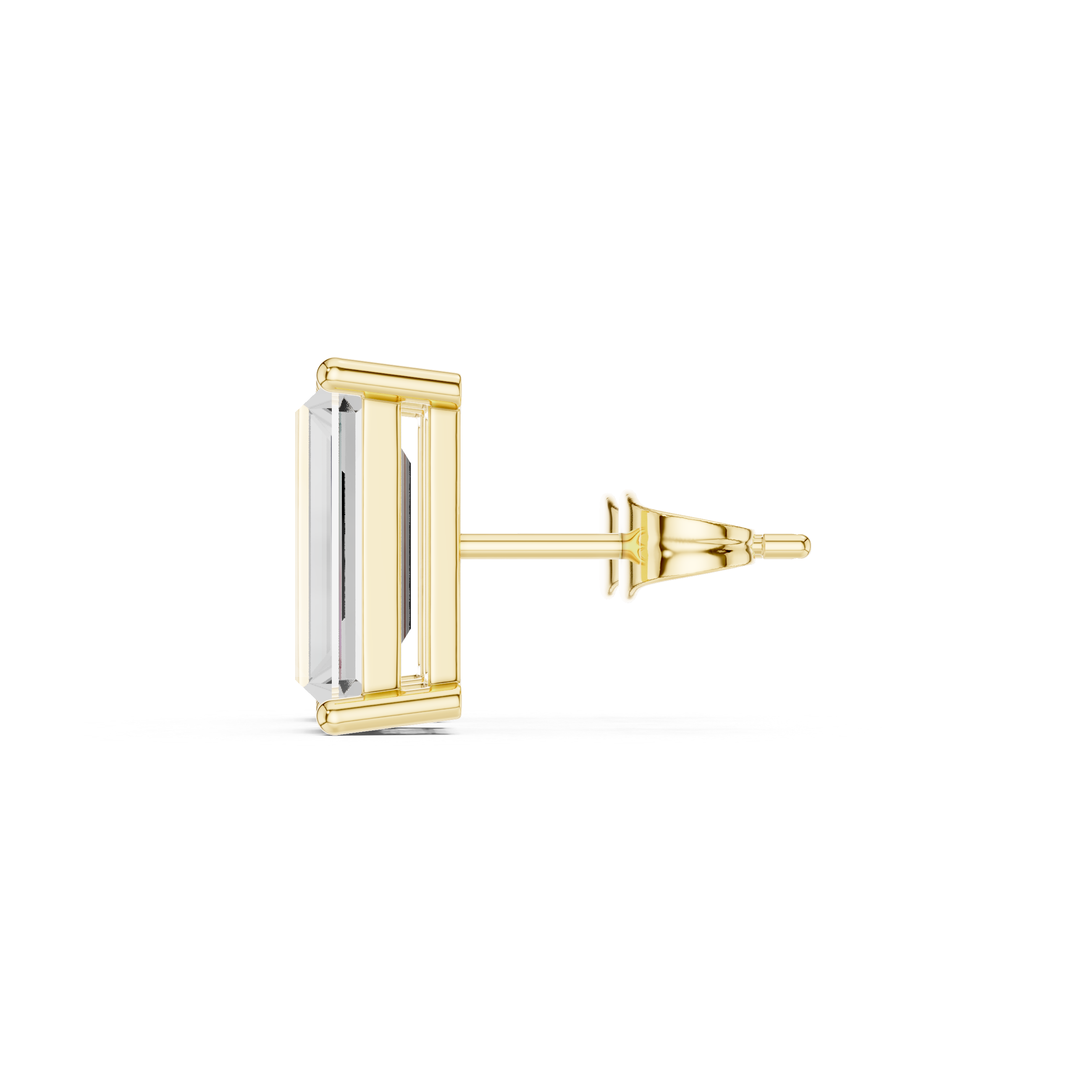 3.71ct Baguette Straight Lab Grown Diamond Earring