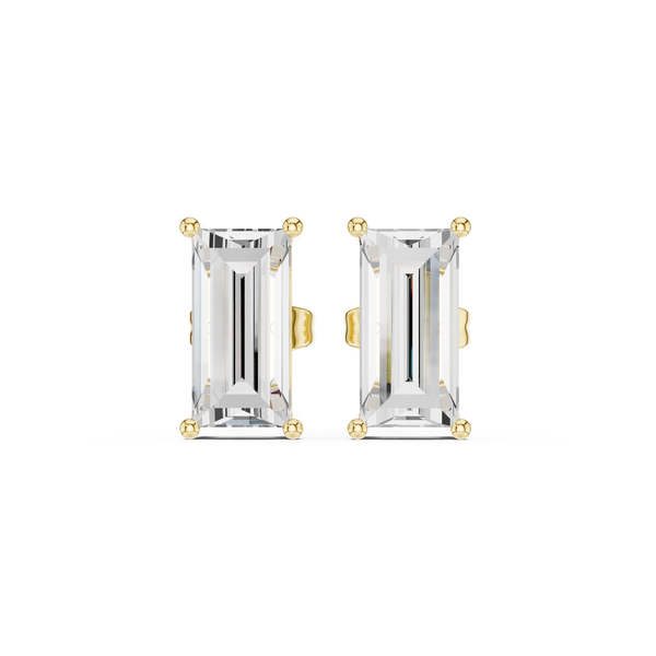 3.71ct Baguette Straight Lab Grown Diamond Earring