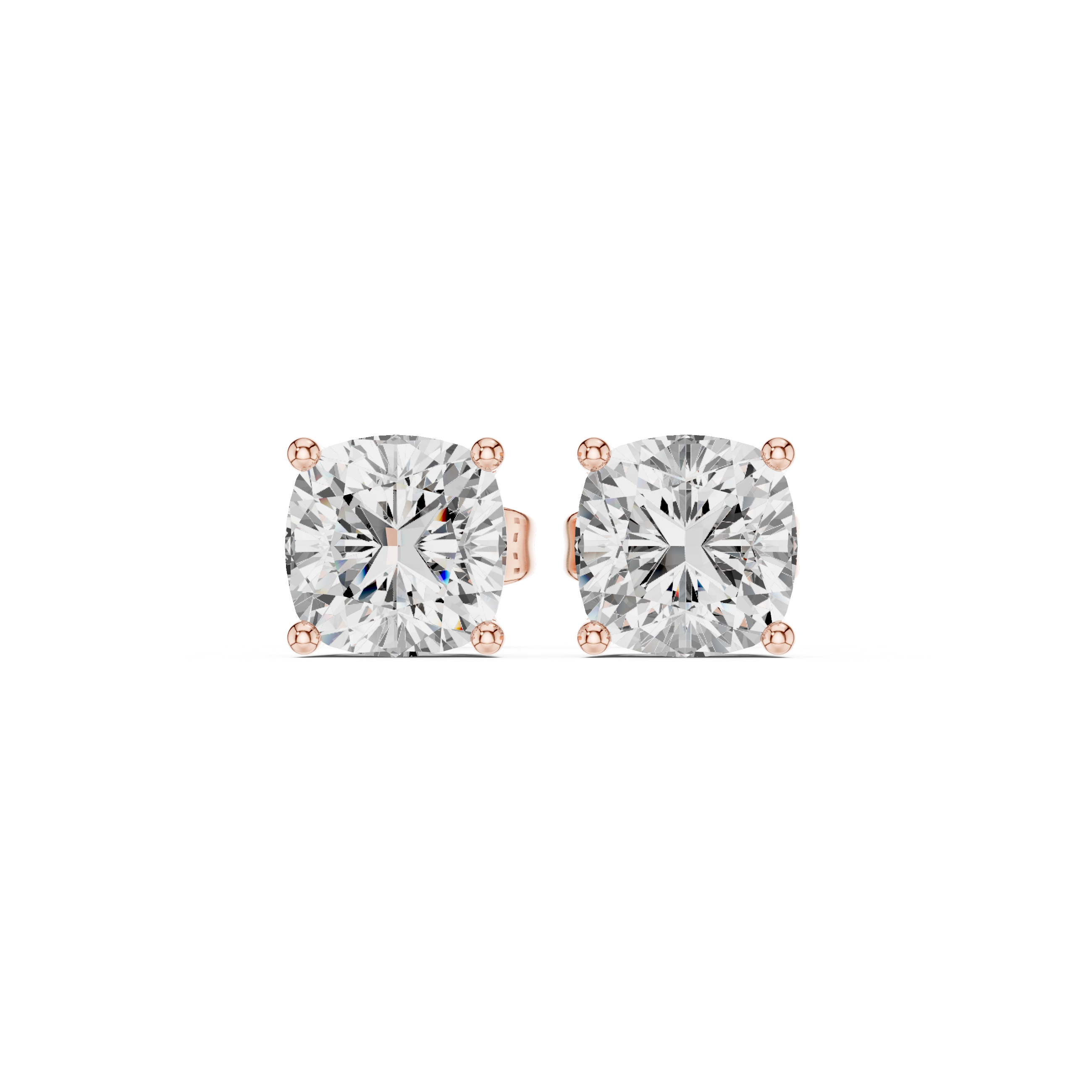 1.96ct Cushion Square Lab Grown Diamond Earring