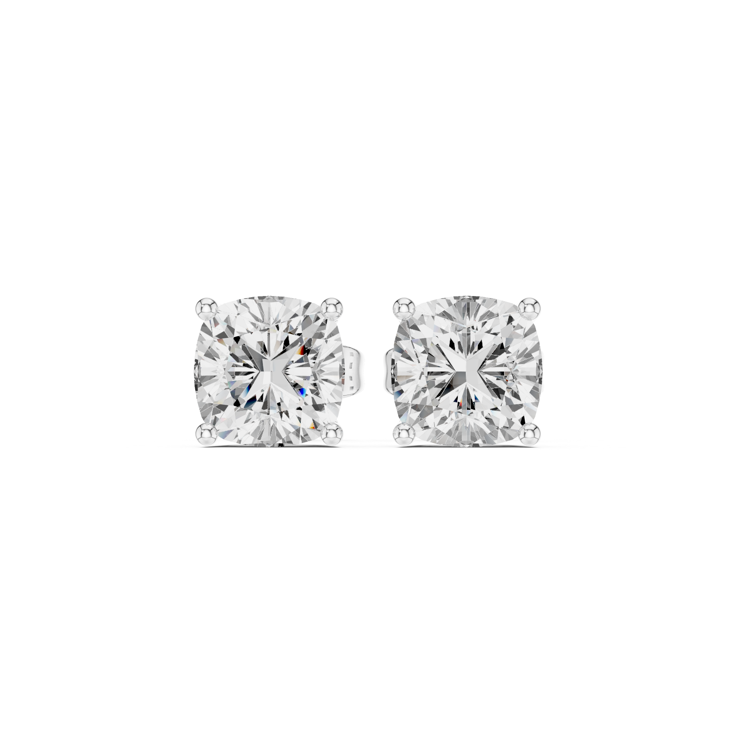 1.96ct Cushion Square Lab Grown Diamond Earring