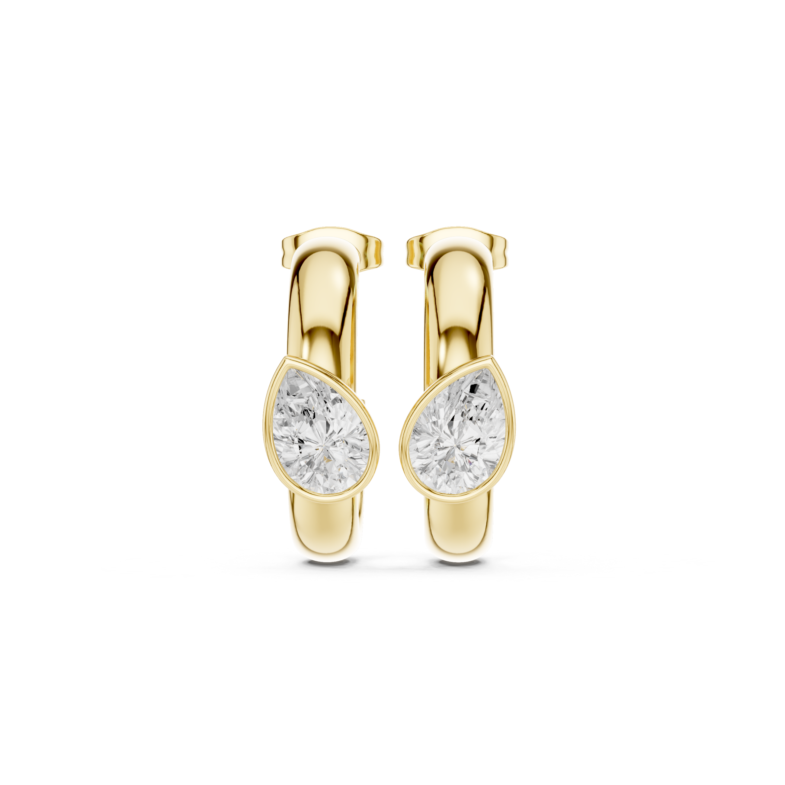 Stunning 1.9ct Pear Lab Grown Diamond Earring