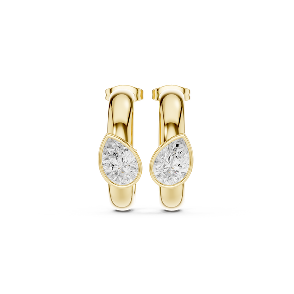 Stunning 1.9ct Pear Lab Grown Diamond Earring