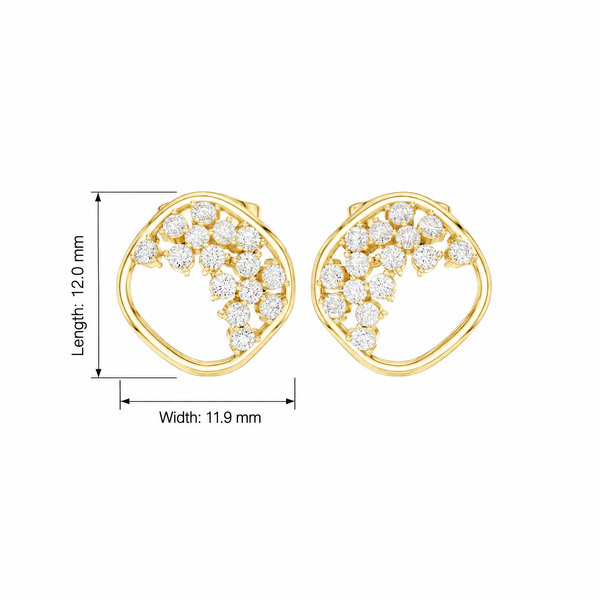 Luminous 0.38ct Lab Grown Diamond Earring