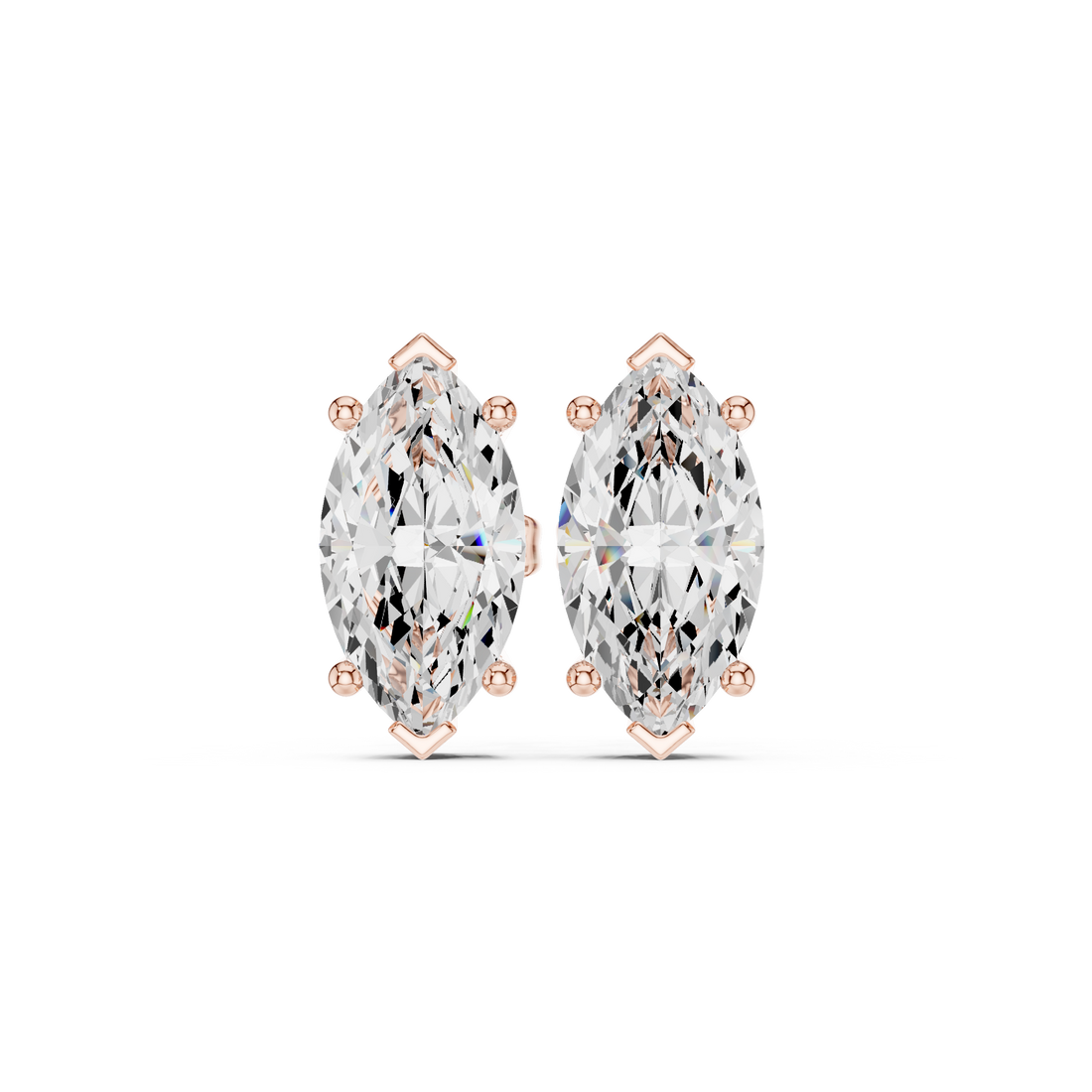 Vibrant 3ct Marquise Lab Grown Diamond Earring
