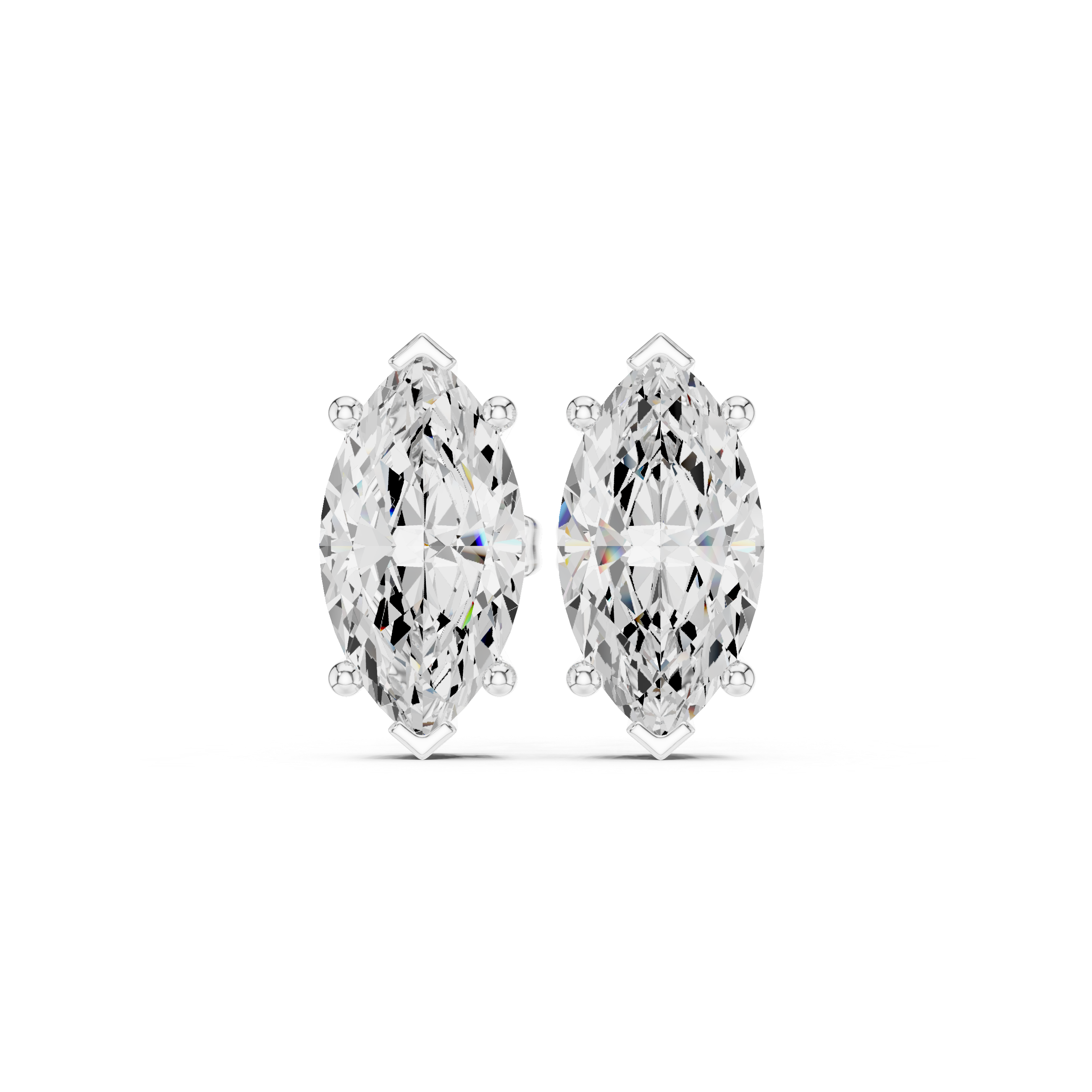 Vibrant 3ct Marquise Lab Grown Diamond Earring
