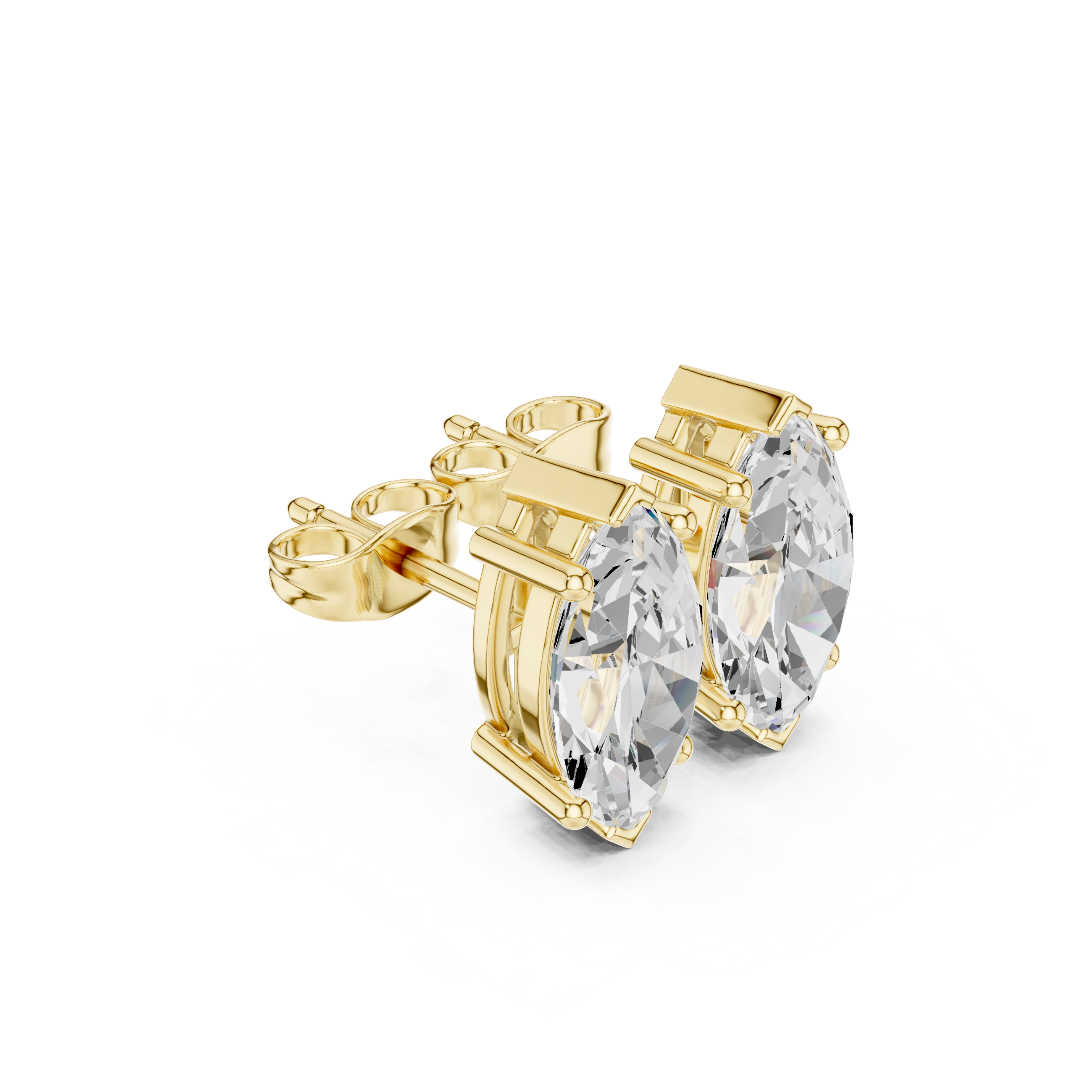 Vibrant 3ct Marquise Lab Grown Diamond Earring