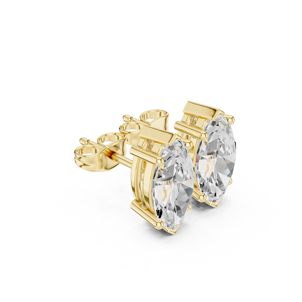 Vibrant 3ct Marquise Lab Grown Diamond Earring