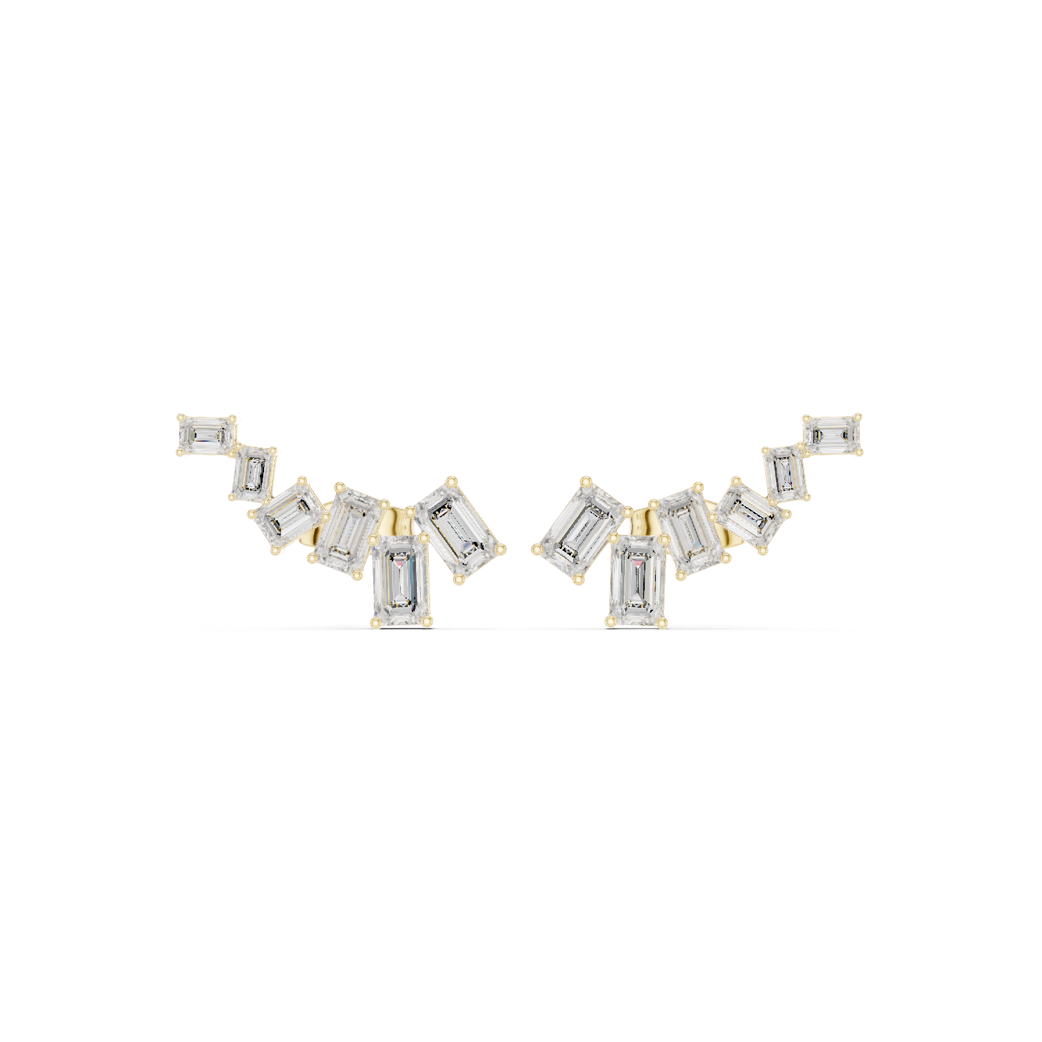 Flawless Emerald 2.01ct Lab Grown Diamond Earring