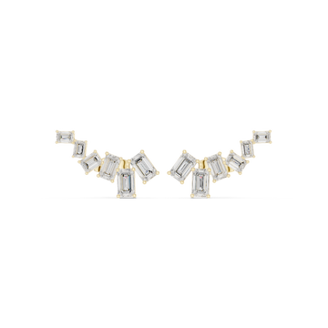 Flawless Emerald 2.01ct Lab Grown Diamond Earring