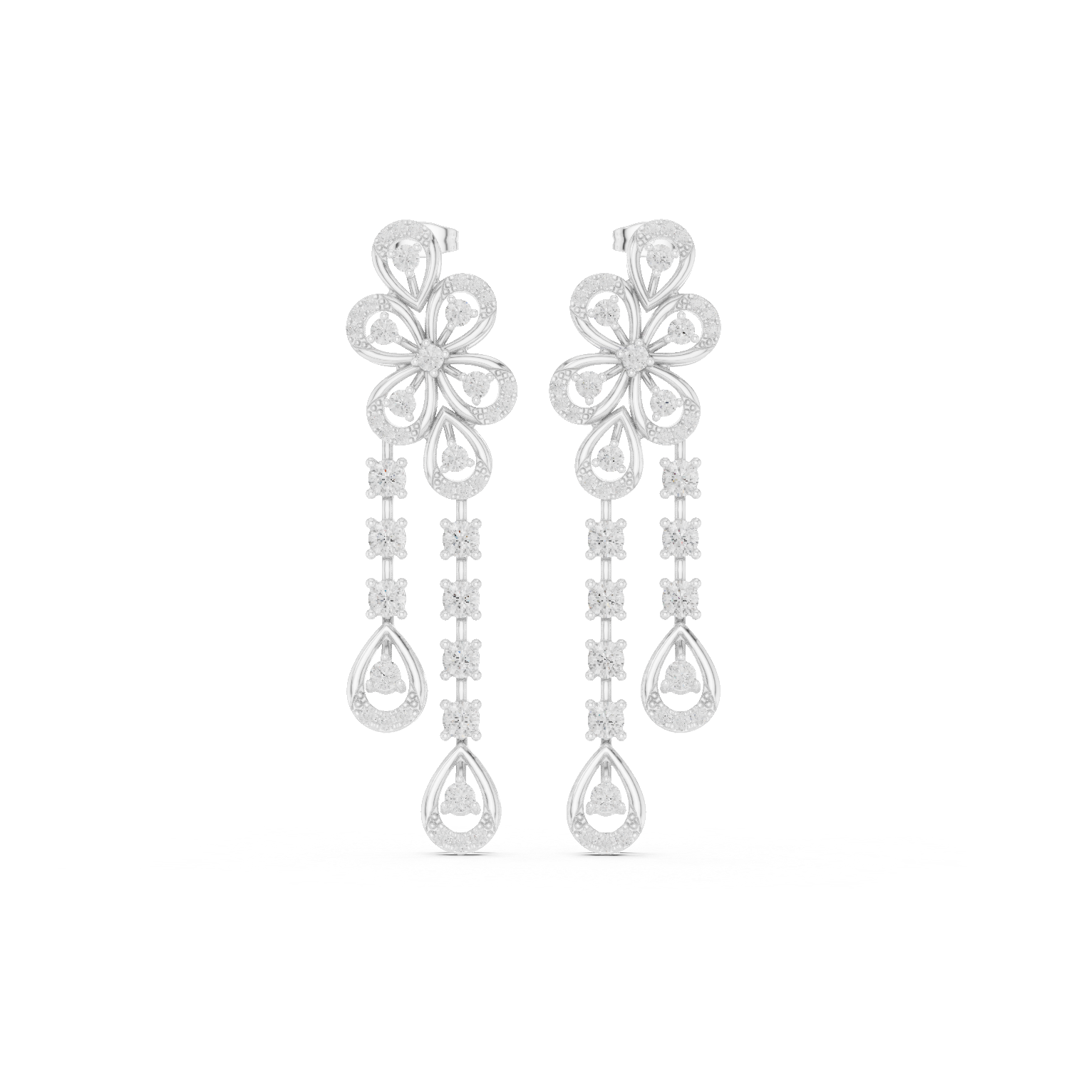 Luminous 2.592ct Lab Grown Diamond Earring