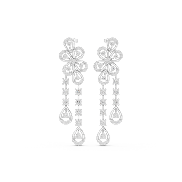 Luminous 2.592ct Lab Grown Diamond Earring