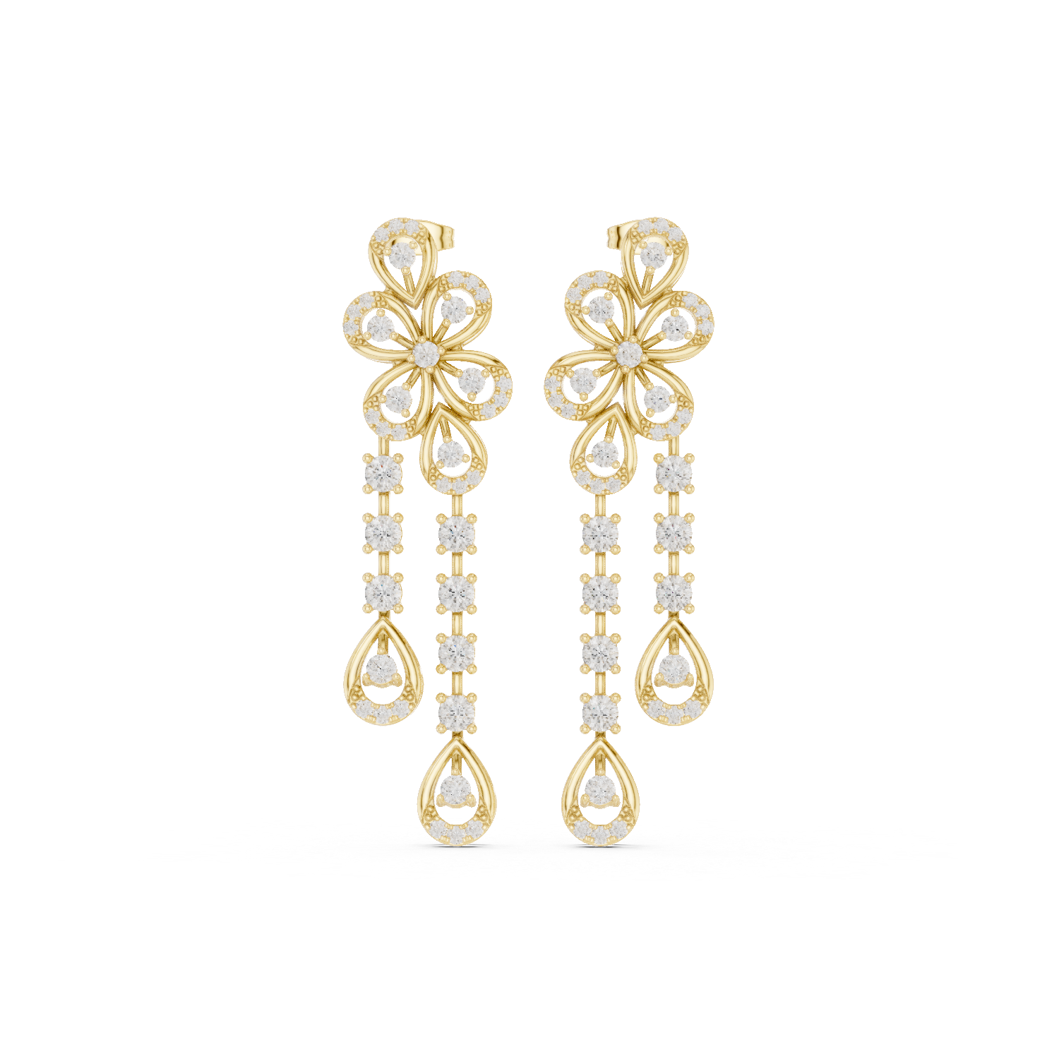 Luminous 2.592ct Lab Grown Diamond Earring
