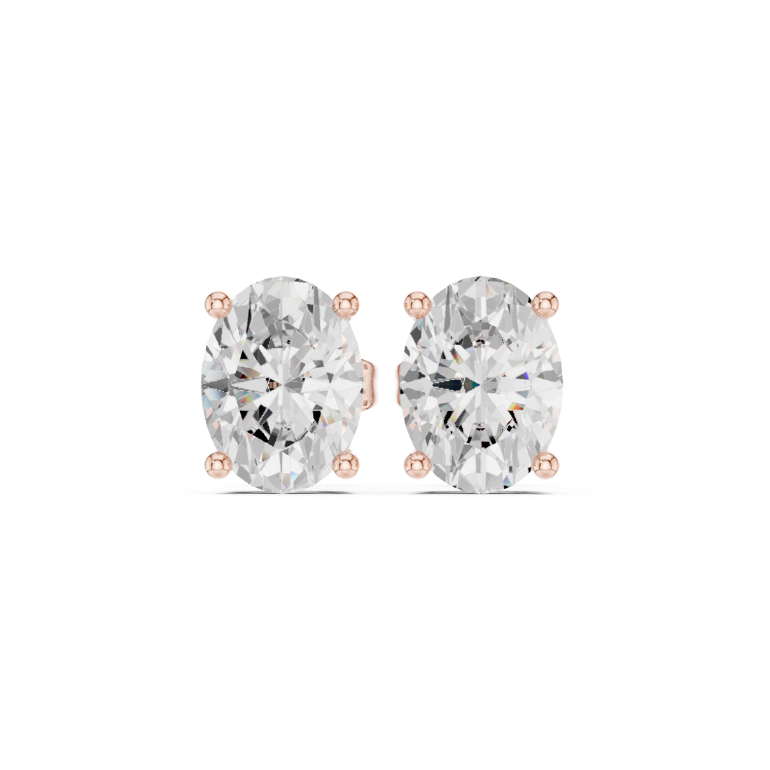 2.03ct Oval Lab Grown Diamond Earring