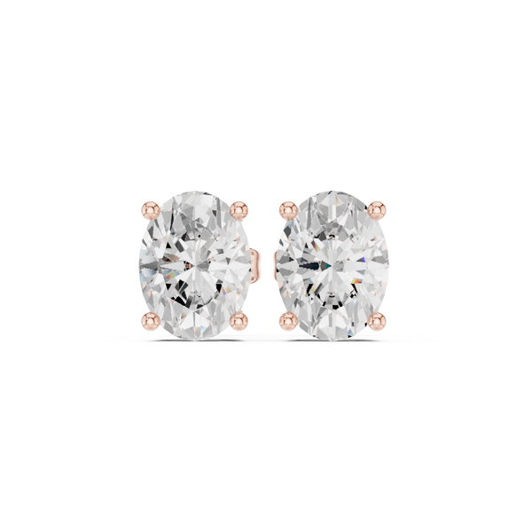 2.03ct Oval Lab Grown Diamond Earring