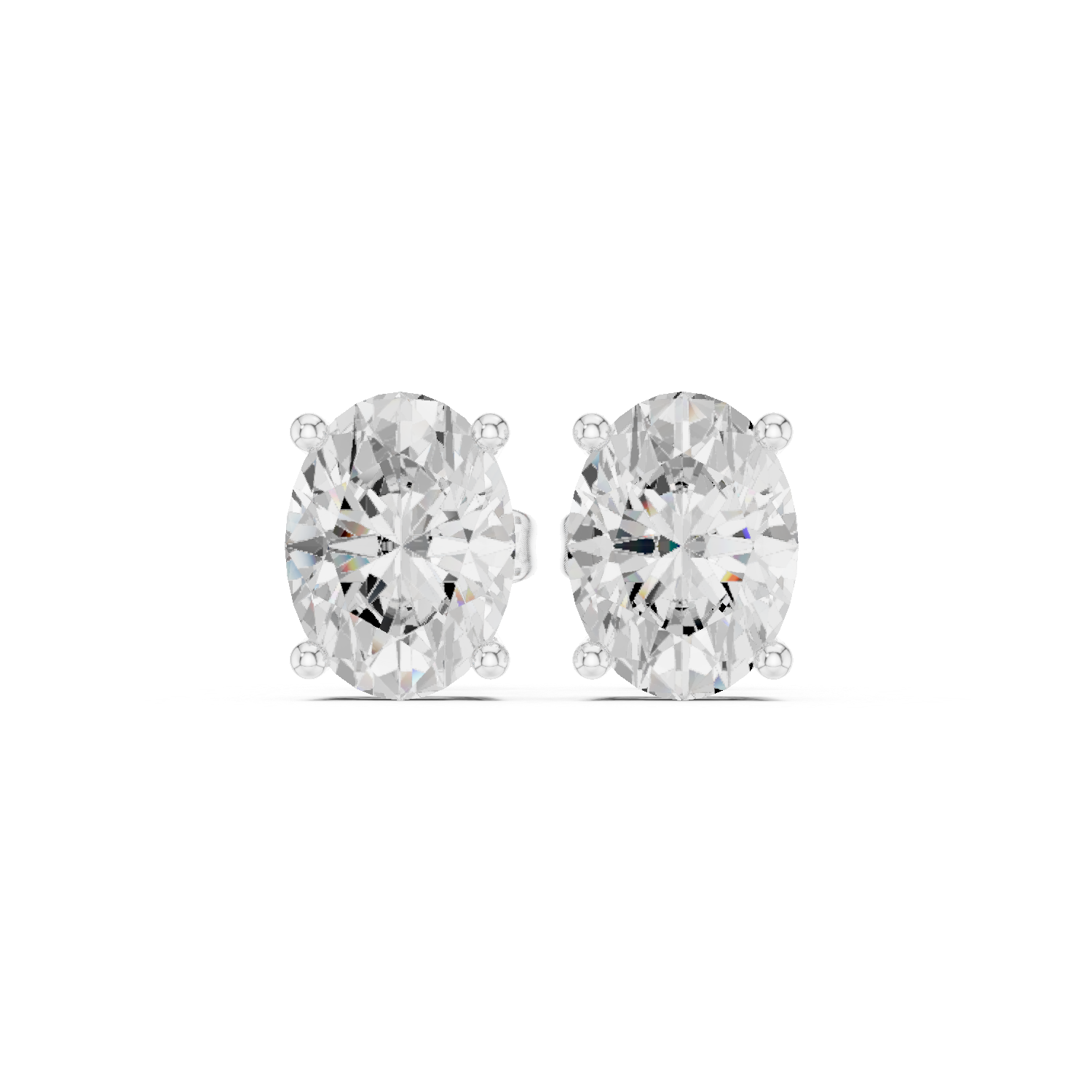 2.03ct Oval Lab Grown Diamond Earring