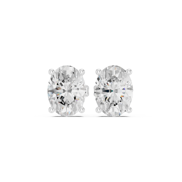 2.03ct Oval Lab Grown Diamond Earring