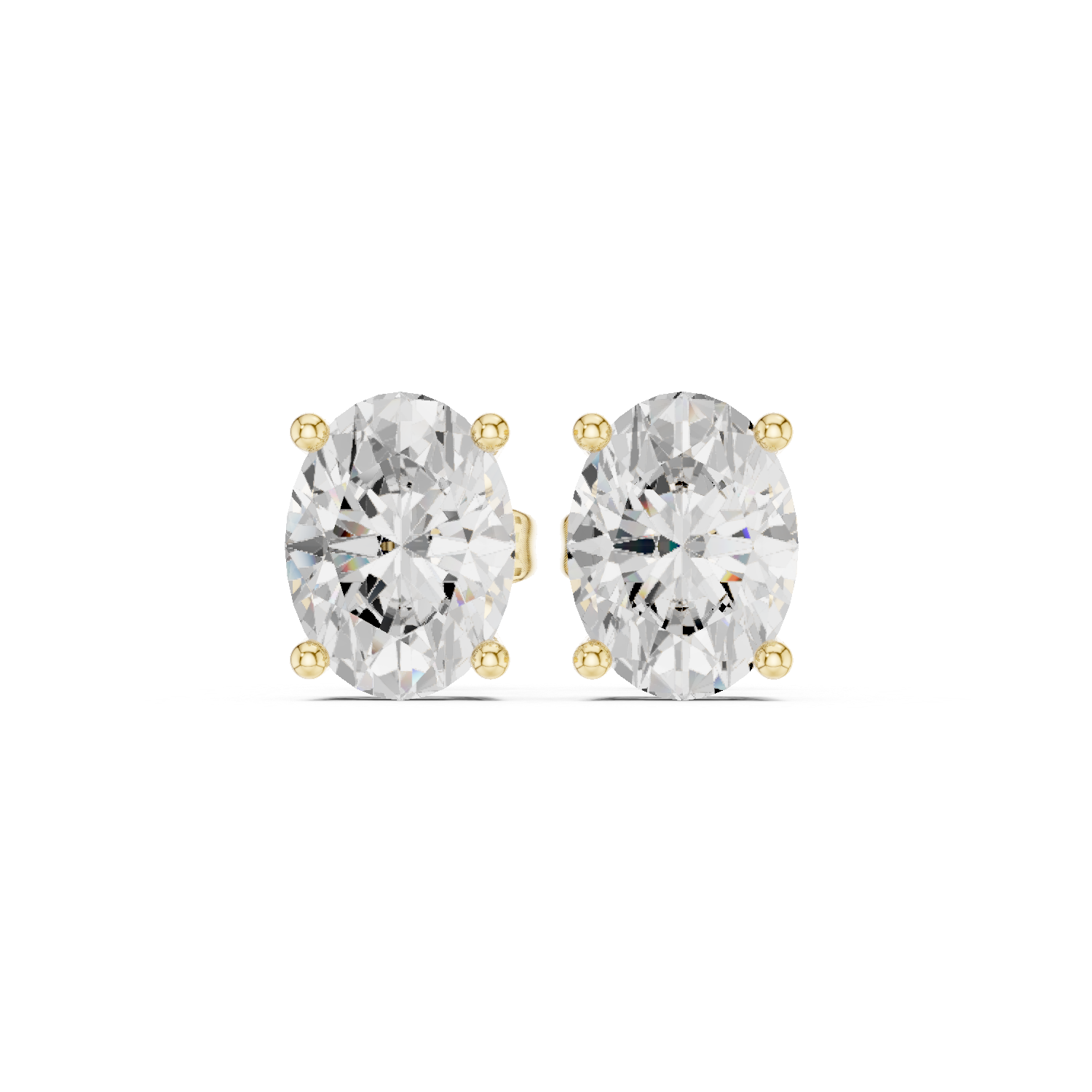 2.03ct Oval Lab Grown Diamond Earring