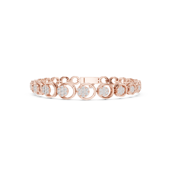 Round 0.83 Carat Lab Grown Diamond Bracelet