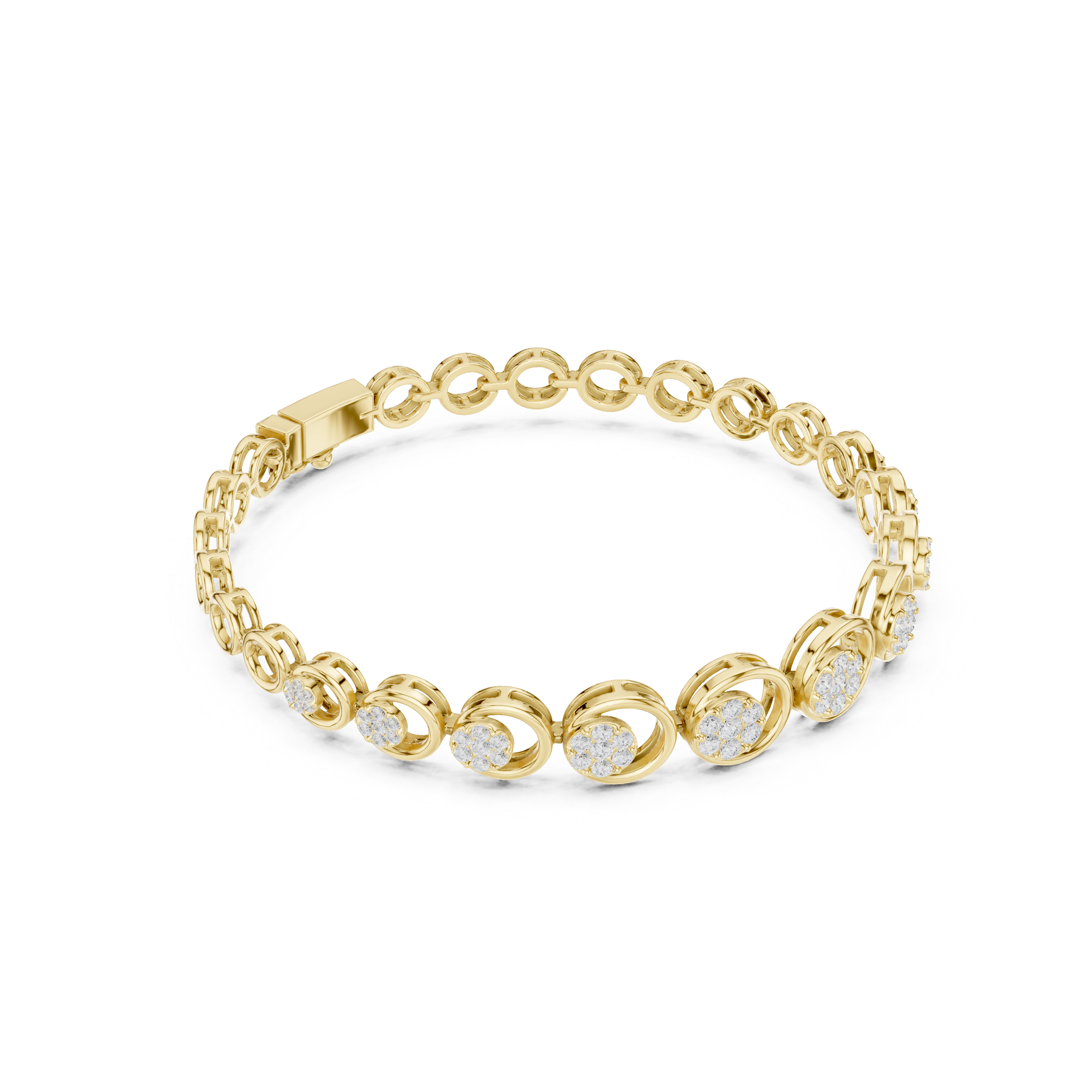Round 0.83 Carat Lab Grown Diamond Bracelet