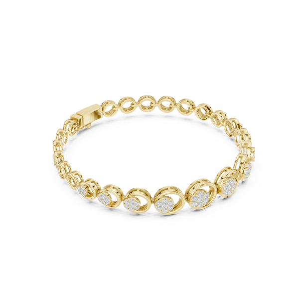 Round 0.83 Carat Lab Grown Diamond Bracelet