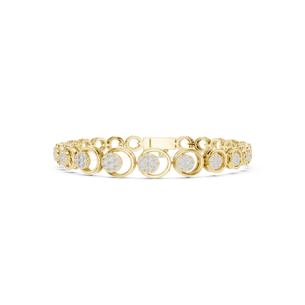 Round 0.83 Carat Lab Grown Diamond Bracelet