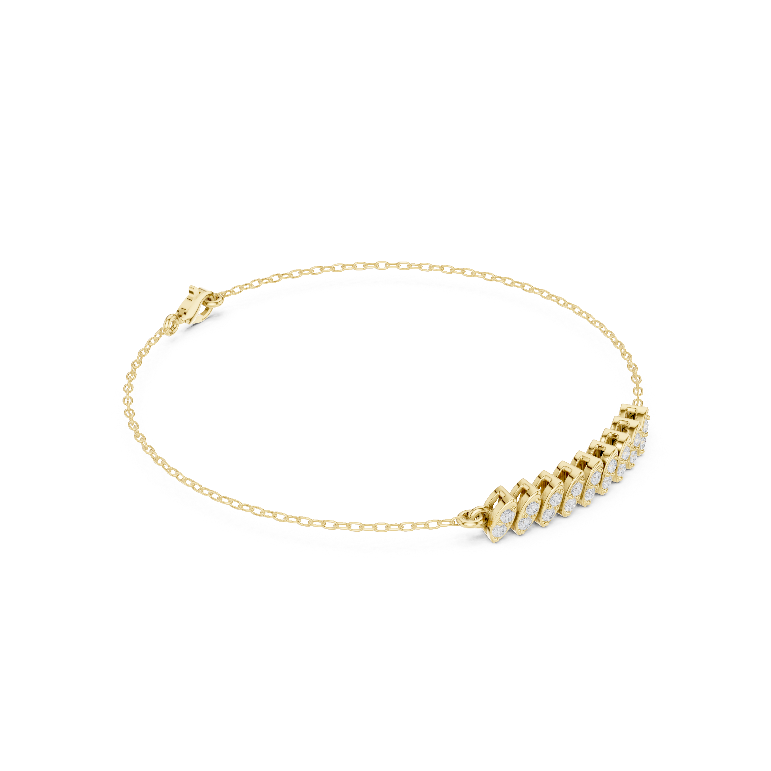 Round 0.22 Carat Lab Grown Diamond Bracelet