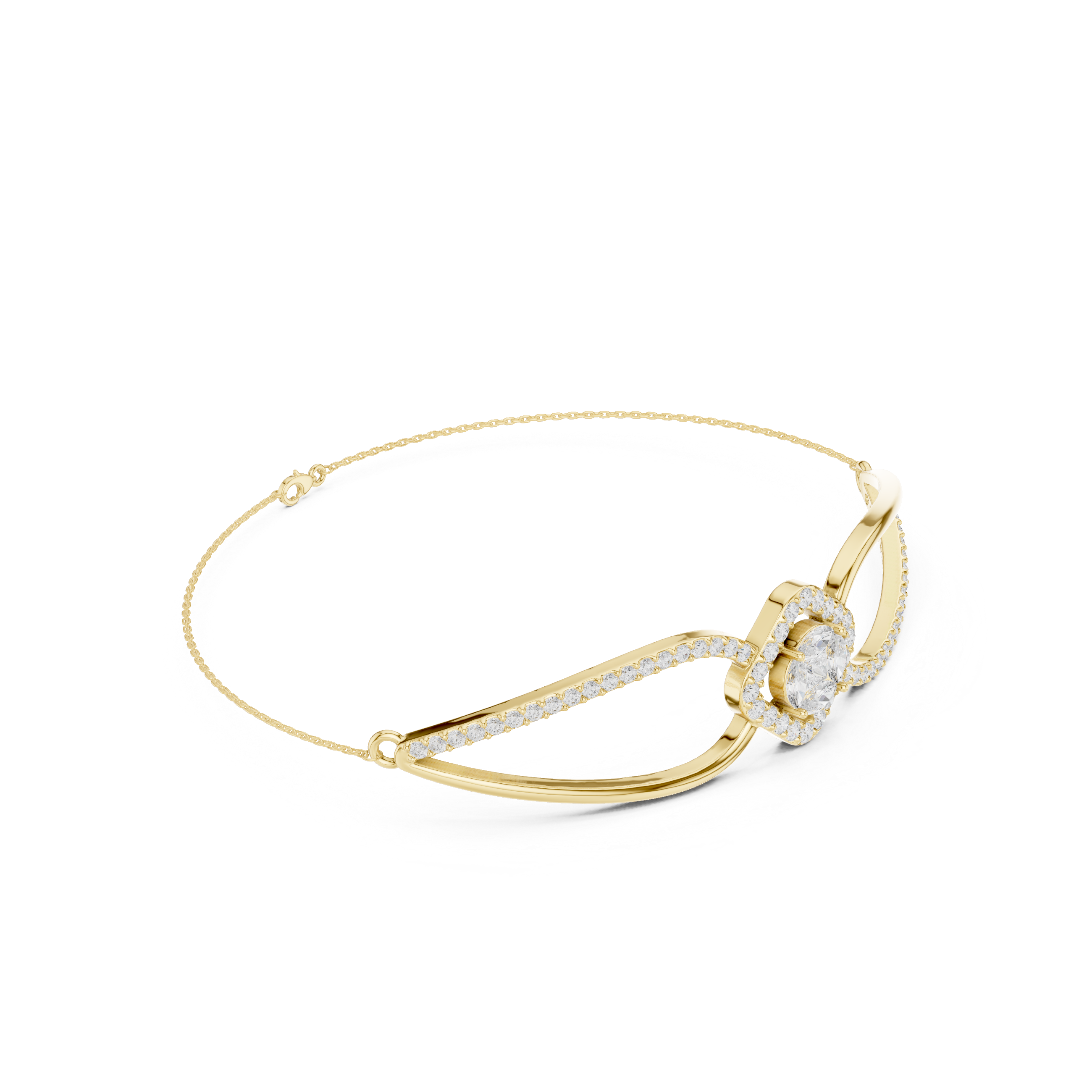 Round 0.94 Carat Lab Grown Diamond Bracelet
