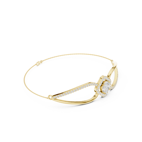 Round 0.94 Carat Lab Grown Diamond Bracelet