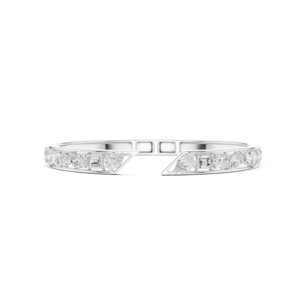 Pear Emerald Oval Marquise Round 3.51 Carat Lab Grown Diamond Bracelet