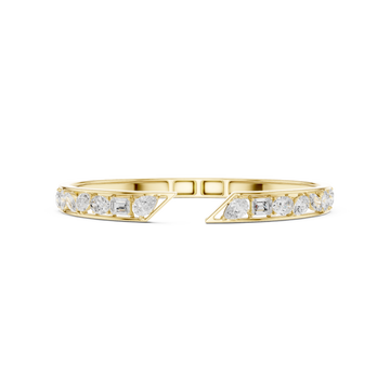 Pear Emerald Oval Marquise Round 3.51 Carat Lab Grown Diamond Bracelet