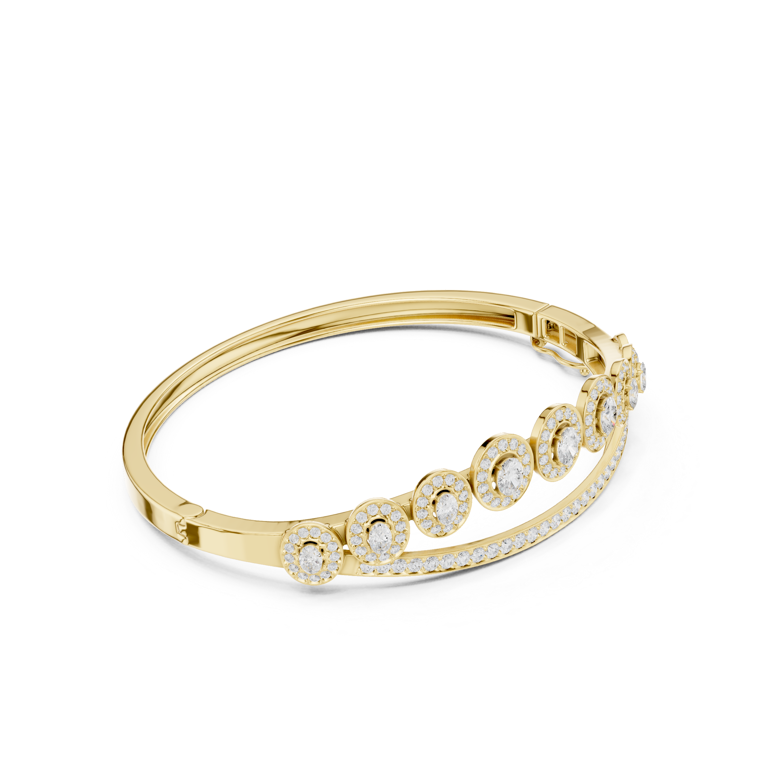 Round 2.40 Carat Lab Grown Diamond Bracelet
