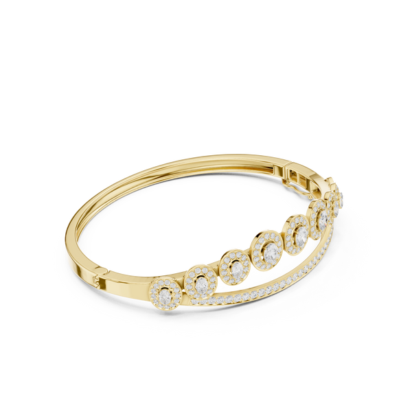 Round 2.40 Carat Lab Grown Diamond Bracelet