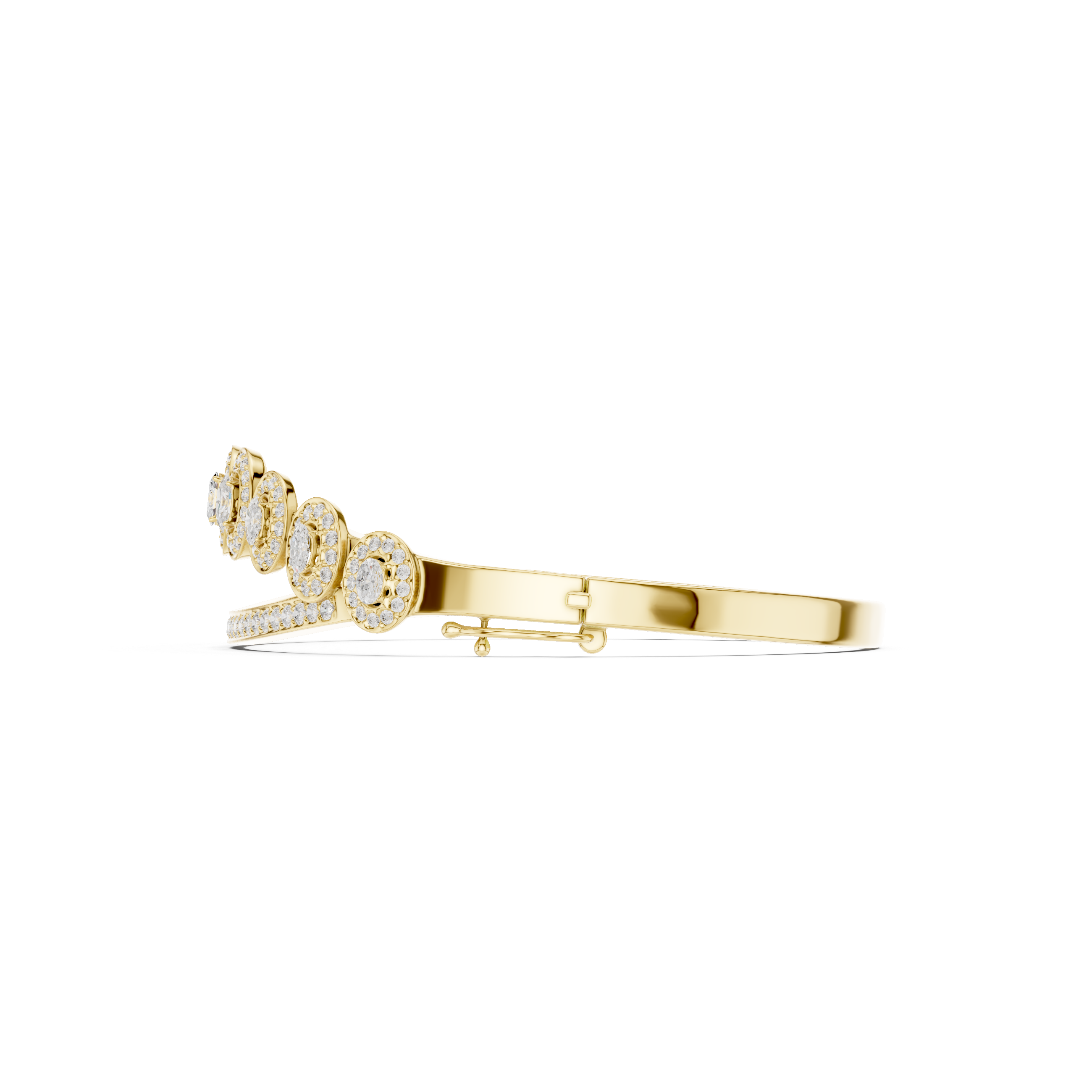 Round 2.40 Carat Lab Grown Diamond Bracelet