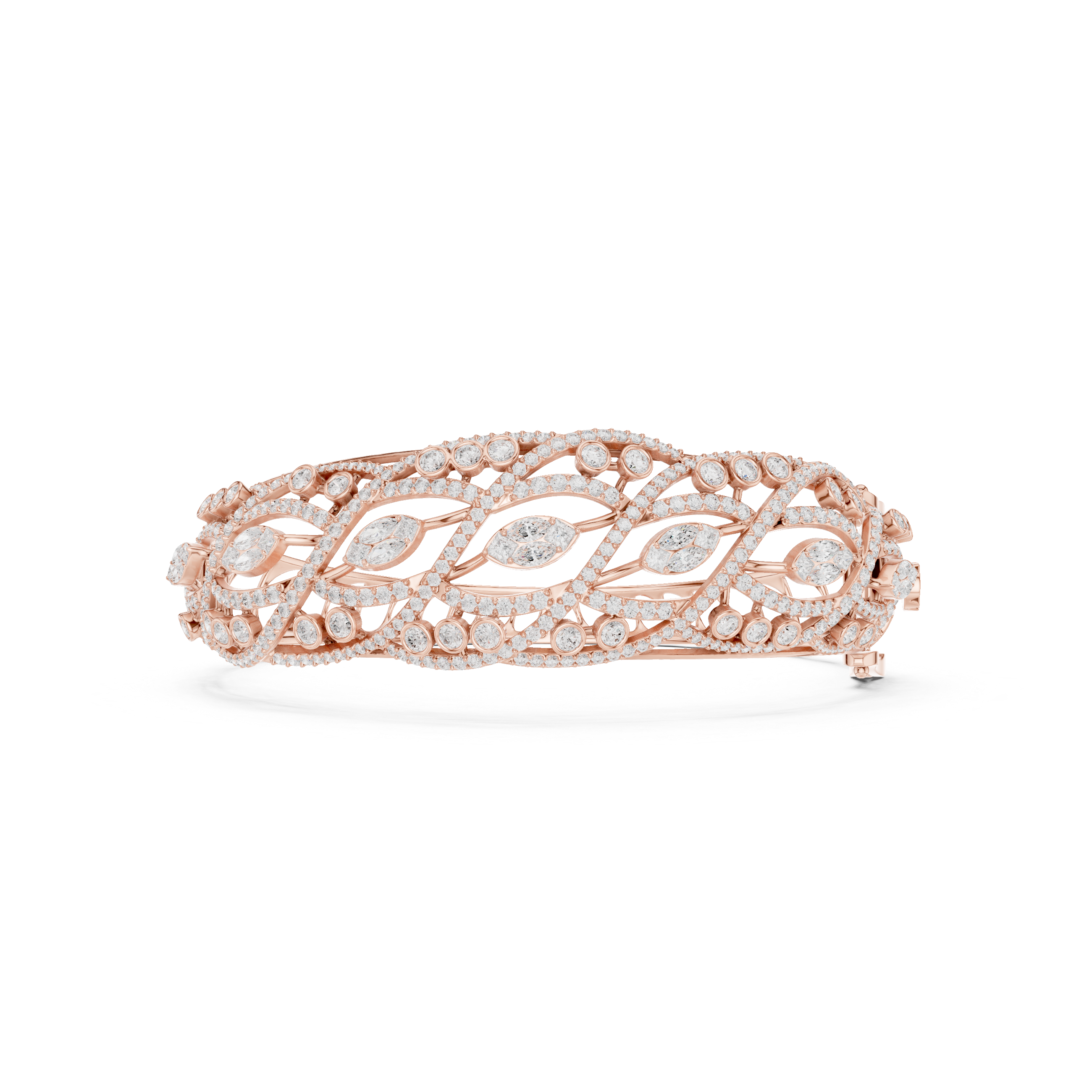 Round 4.72 Carat Lab Grown Diamond Bracelet