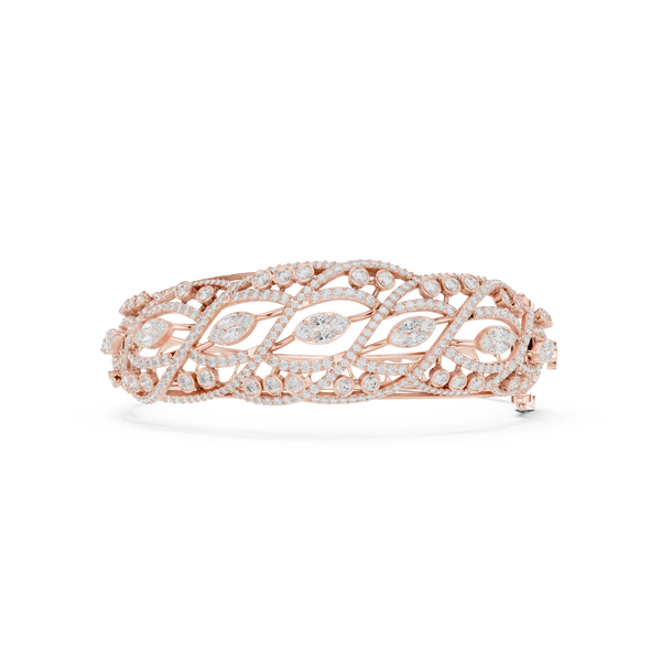 Round 4.72 Carat Lab Grown Diamond Bracelet