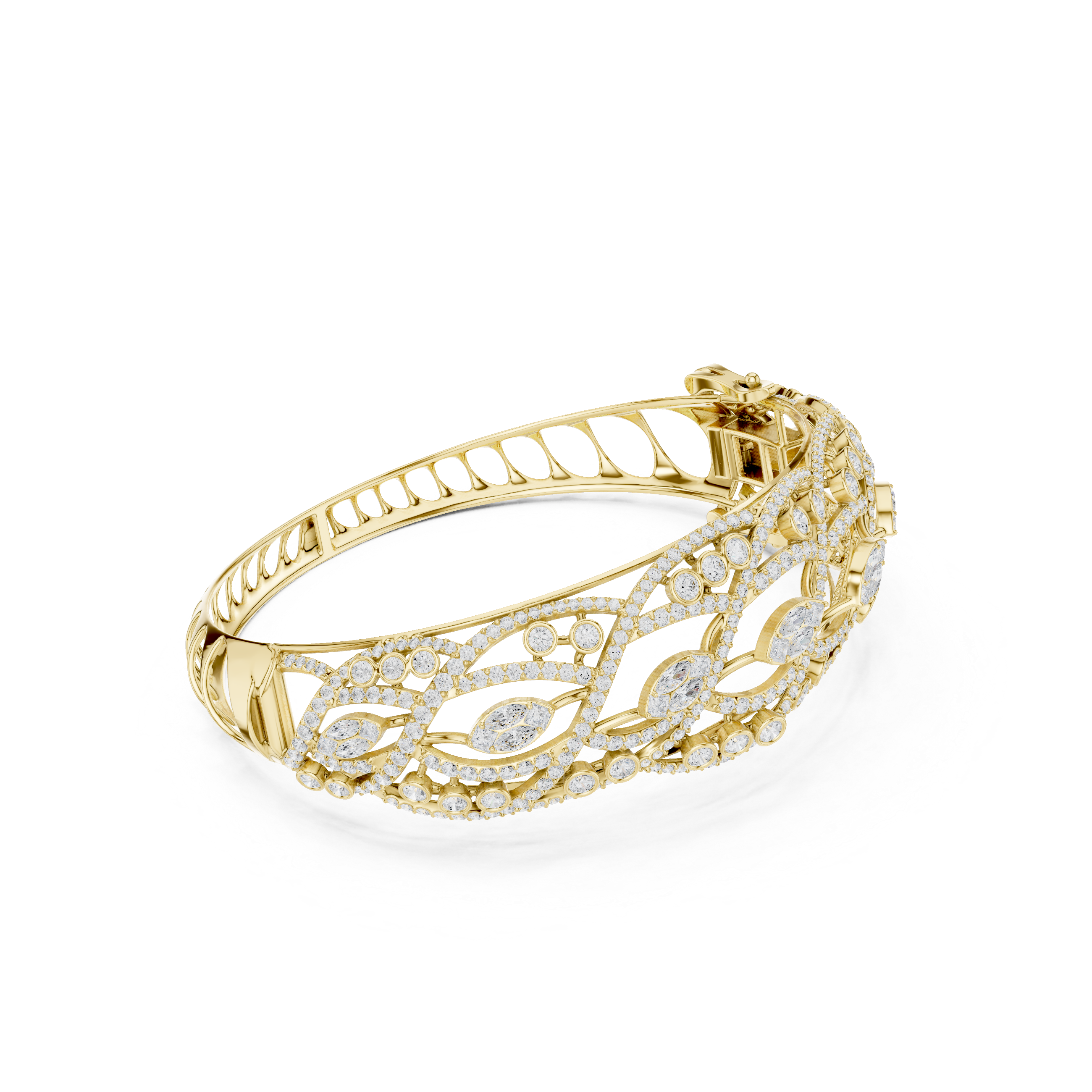 Round 4.72 Carat Lab Grown Diamond Bracelet
