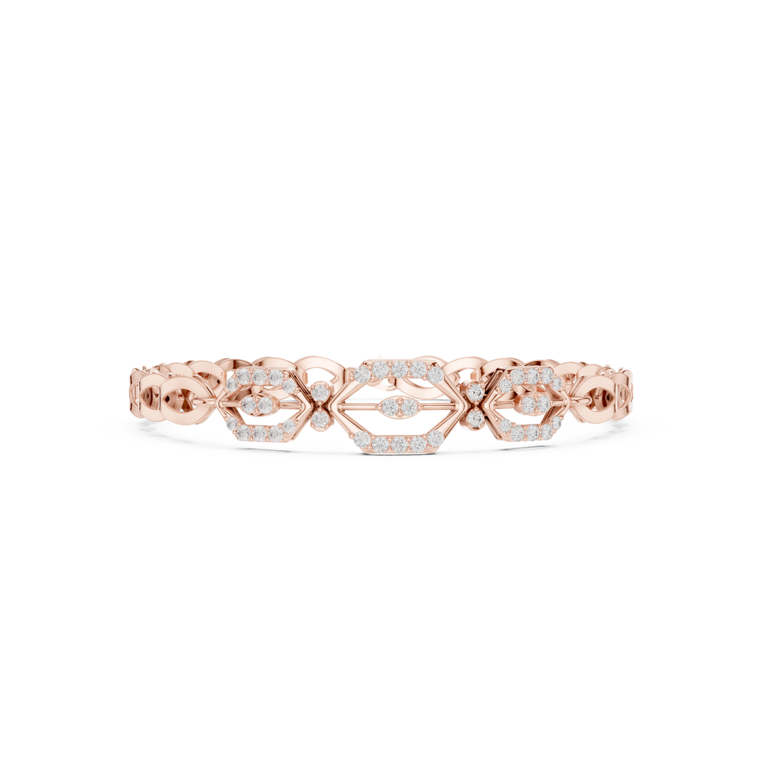 Round 0.89 Carat Lab Grown Diamond Bracelet