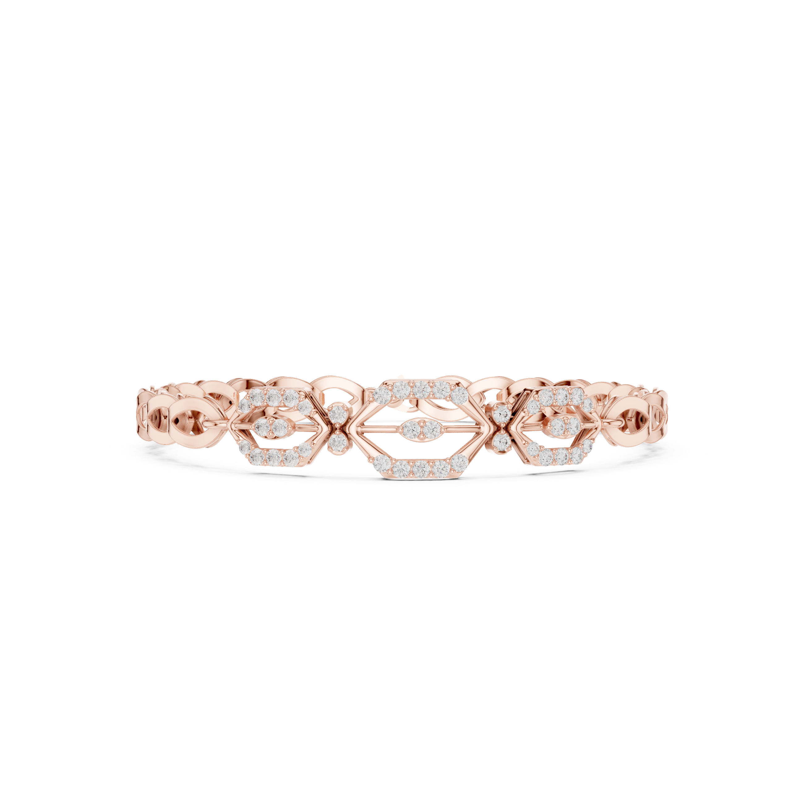 Round 0.89 Carat Lab Grown Diamond Bracelet