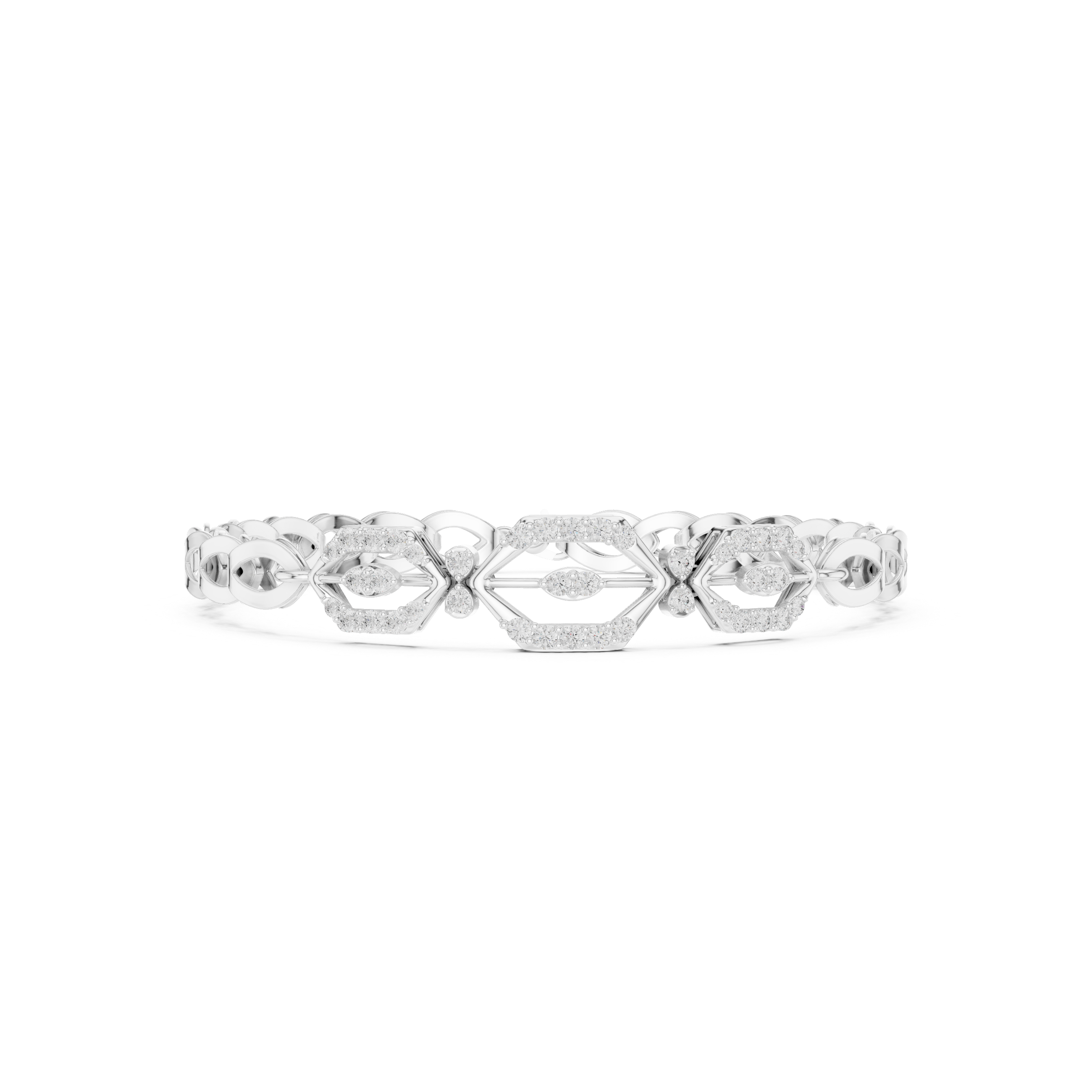 Round 0.89 Carat Lab Grown Diamond Bracelet