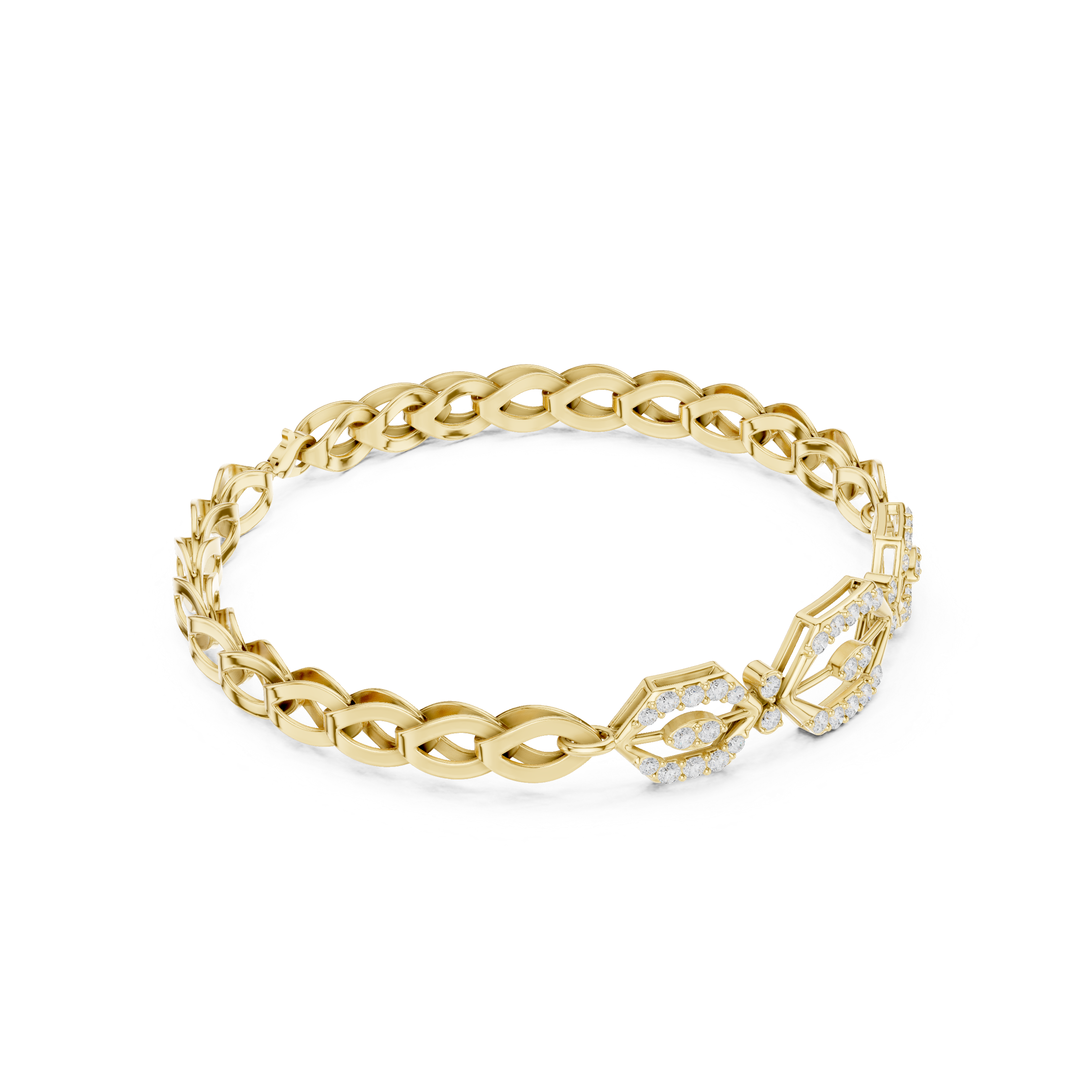 Round 0.89 Carat Lab Grown Diamond Bracelet