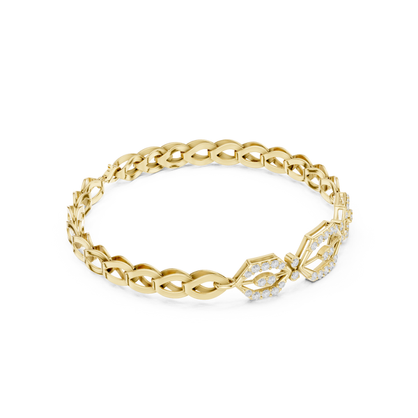 Round 0.89 Carat Lab Grown Diamond Bracelet