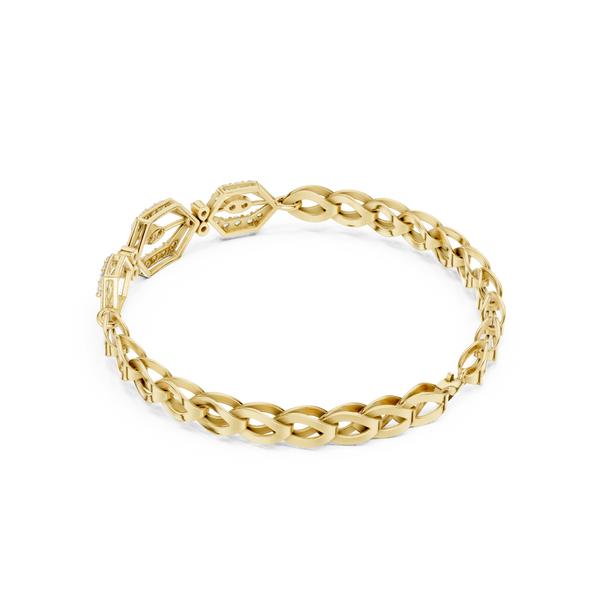 Round 0.89 Carat Lab Grown Diamond Bracelet