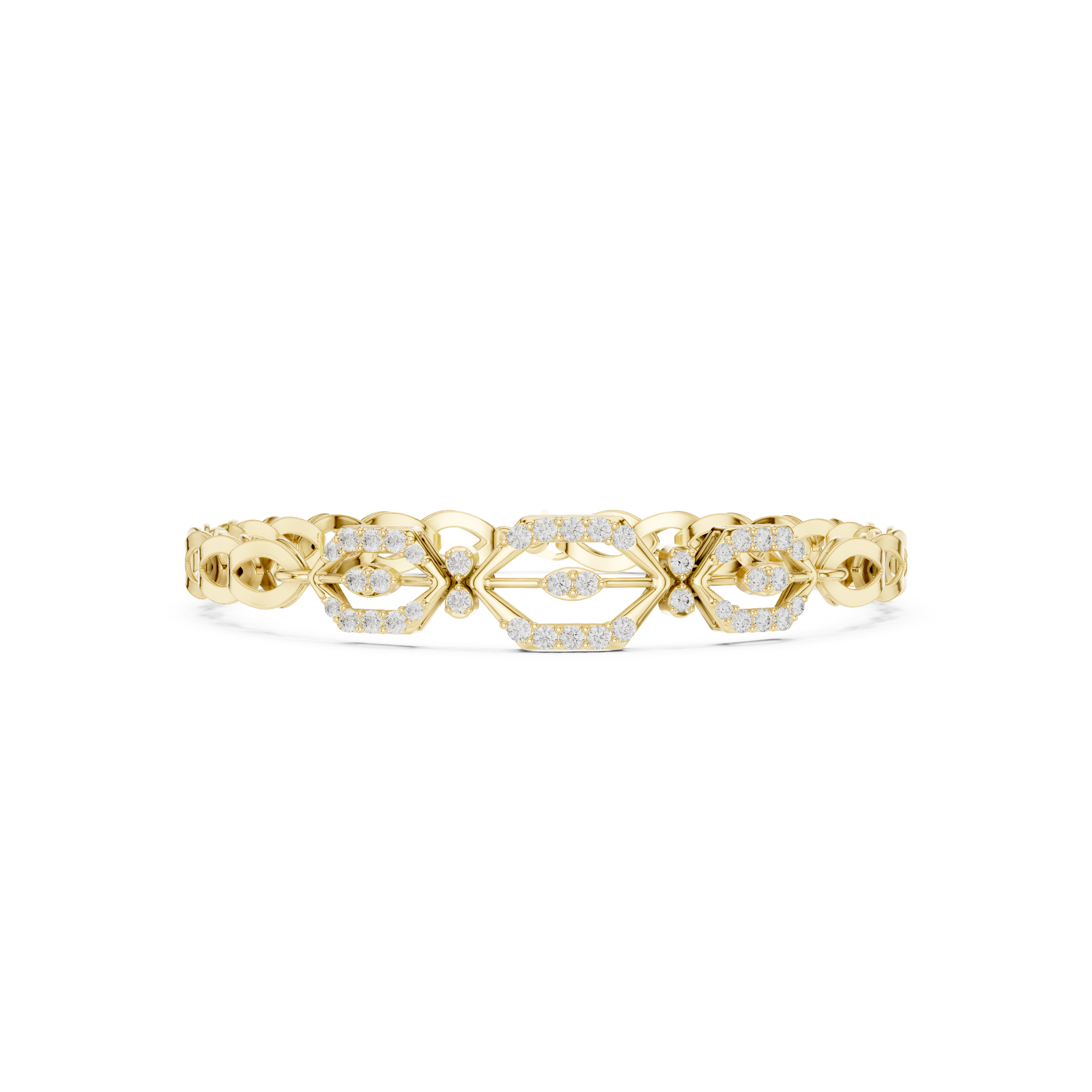 Round 0.89 Carat Lab Grown Diamond Bracelet